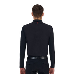 Polo training uomo Equestro Ridertechnology manica lunga e zip