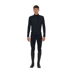 Polo training uomo Equestro Ridertechnology manica lunga e zip