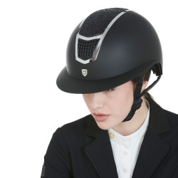 Cap met glitters en brede klep EN 1384-2023 goedgekeurd