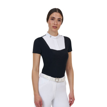 Dames wedstrijdpolo Equestro Ridertechnology met korte mouw