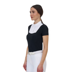 Dames wedstrijdpolo Equestro Ridertechnology met korte mouw