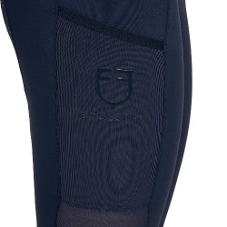 Dames full grip rijleggings met geperforeerde inzetstukken Marineblazer Marineblauw
