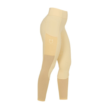 Dames full grip rijleggings met geperforeerde inzetstukken
