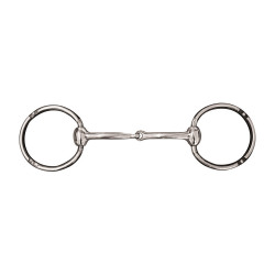 Western bit inox met versierde ringen Pool's