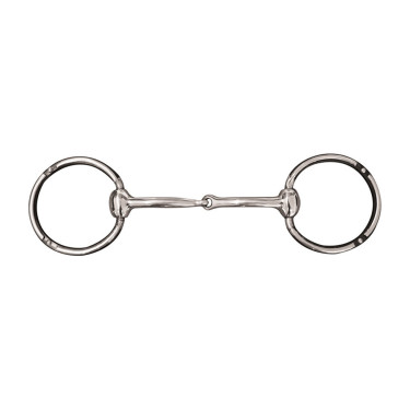 Western bit inox met versierde ringen Pool's