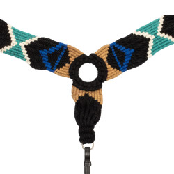 Mohair borsttuig met kruisdesign