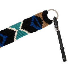 Mohair borsttuig met kruisdesign
