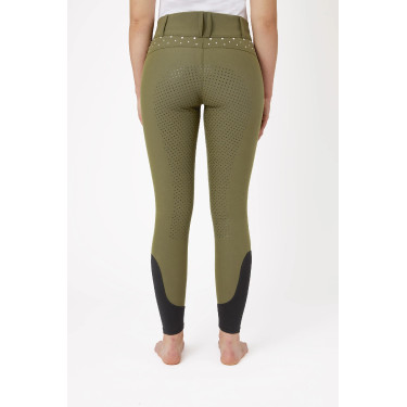 Dames rijbroek met hoge taille met Horze-kristallen Dames rijbroek met hoge taille met Horze-kristallen