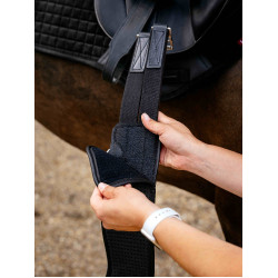 Springsingel met afneembare antislip voering Zwart LeMieux