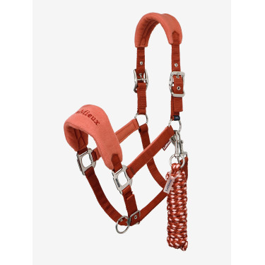 Halster en leadrope LeMieux Vogue Esme Roodbruin Oranje Halster en leadrope LeMieux Vogue Esme Roodbruin Oranje