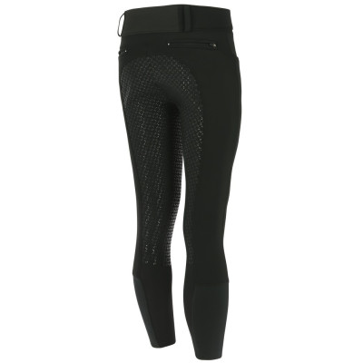 Softshell broek Equitheme Zermatt met siliconen zitvlak Zwart
