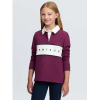 LeMieux Young Rider Riley rugbyshirt polo Braambes Bordeaux