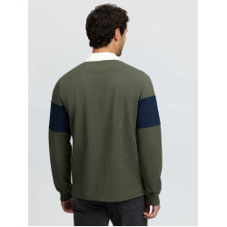 LeMieux heren rugbyshirt Olijfkleurig Groen LeMieux heren rugbyshirt Olijfkleurig Groen