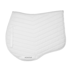 Witte Fair Jump zadeldekje met gunmetal kristallen Montar Witte Fair Jump zadeldekje met gunmetal kristallen Montar
