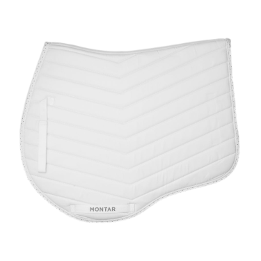 Witte Fair Jump zadeldekje met gunmetal kristallen Montar Witte Fair Jump zadeldekje met gunmetal kristallen Montar