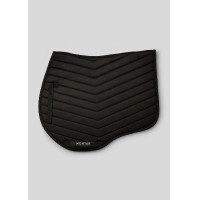 Witte Fair Jump zadeldekje met gunmetal kristallen Montar Zwart