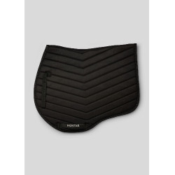 Witte Fair Jump zadeldekje met gunmetal kristallen Montar Zwart