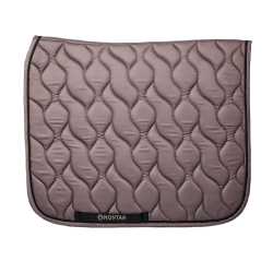 Bruin Nougat Luxe Dressuurzadeldek met Kristallen Montar Bruin Nougat Luxe Dressuurzadeldek met Kristallen Montar