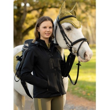 Young Rider Tessa waterdichte jas zwart LeMieux