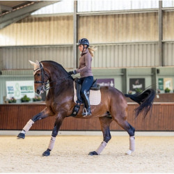 LeMieux Suede Dressuur Zadeldek Nerts Bruin