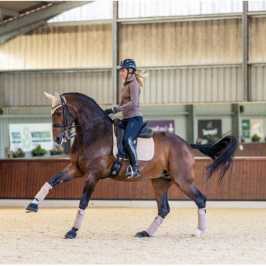 LeMieux Suede Dressuur Zadeldek Nerts Bruin