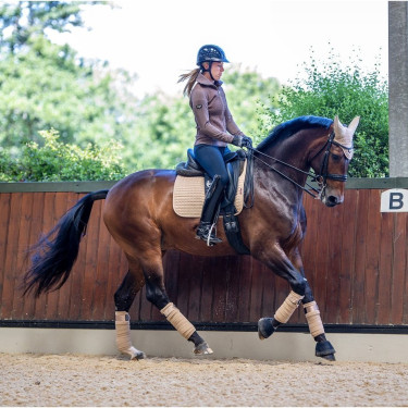 LeMieux Suede Dressuur Zadeldek Nerts Bruin