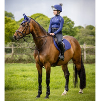 LeMieux Suede GP Vierkant Zadeldek Bosbes Grijs