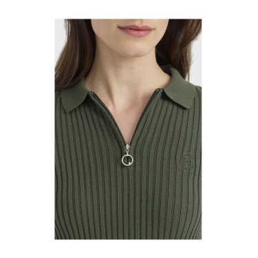 Dames poloshirt paardrijden Harcour Celeste – elegant