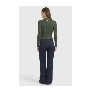 Dames poloshirt paardrijden Harcour Celeste – elegant