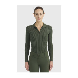 Dames poloshirt paardrijden Harcour Celeste – elegant