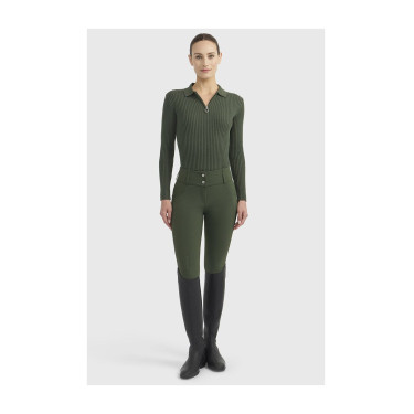 Dames poloshirt paardrijden Harcour Celeste – elegant