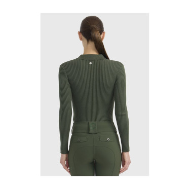 Dames poloshirt paardrijden Harcour Celeste – elegant
