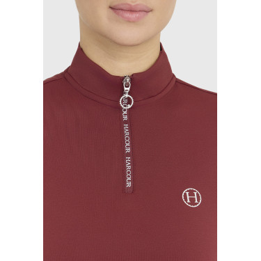 Dames paardrijpolo met lange mouwen Harcour Claudia Dames paardrijpolo met lange mouwen Harcour Claudia