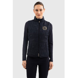 Mouwloos vest Harcour Quickstara Reversible Dames CSIO La Baule Marine / marinière hemelblauw Marineblauw Mouwloos vest Harcour Quickstara Reversible Dames CSIO La Baule Marine / marinière hemelblauw Marineblauw