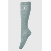 Glitter sokken Harcour Happy per 2 Marine Marineblauw
