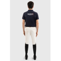 Harcour Fuego poloshirt met korte mouwen heren Frankrijk Marine Marineblauw