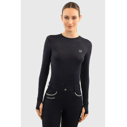Dames T-shirt met lange mouwen Harcour Bluvea Marine Marineblauw