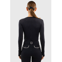 Dames T-shirt met lange mouwen Harcour Bluvea Marine Marineblauw