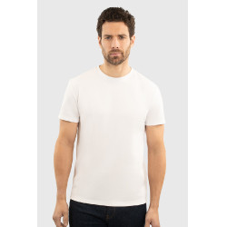 Heren T-shirt Harcour Titouan Wit