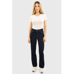 Dames paardrijbroek jeans Harcour Jeanne hoge taille