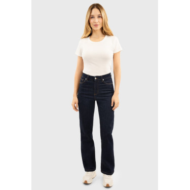 Dames paardrijbroek jeans Harcour Jeanne hoge taille