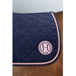 Harcour Suze zadeldek Marine / roze Blauw