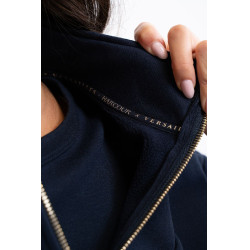 Sweater met rits Harcour x Versailles Louise Marine Marineblauw