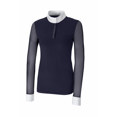 Wedstrijdbloes Mesh Lange Mouw Pikeur dames
