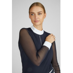 Wedstrijdbloes Mesh Lange Mouw Pikeur dames
