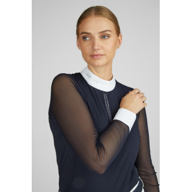 Wedstrijdbloes Mesh Lange Mouw Pikeur dames