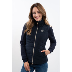 Mouwloze bodywarmer Harcour x Versailles Leonie Marine Marineblauw Mouwloze bodywarmer Harcour x Versailles Leonie Marine Marineblauw