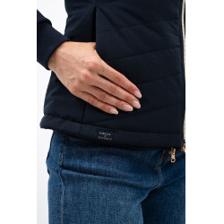 Mouwloze bodywarmer Harcour x Versailles Leonie Marine Marineblauw Mouwloze bodywarmer Harcour x Versailles Leonie Marine Marineblauw