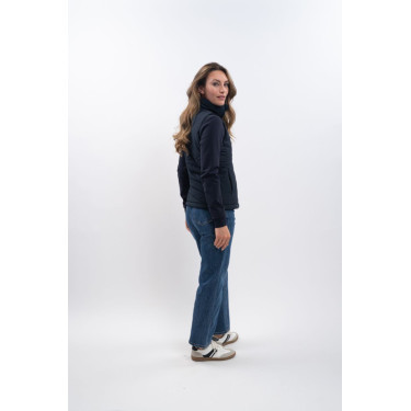 Mouwloze bodywarmer Harcour x Versailles Leonie Marine Marineblauw Mouwloze bodywarmer Harcour x Versailles Leonie Marine Marineblauw