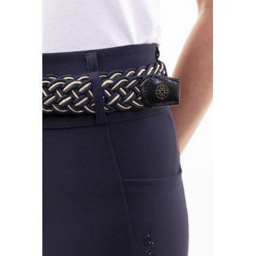 Riem Harcour x Versailles Charline Marine / lichtgoud Marineblauw